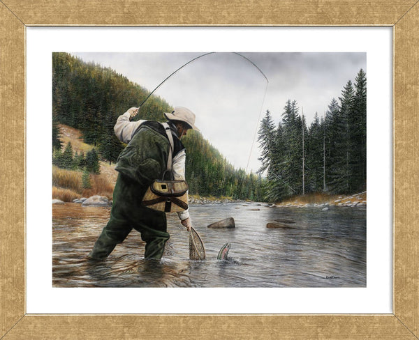 Fishing the Gallatin (Framed)