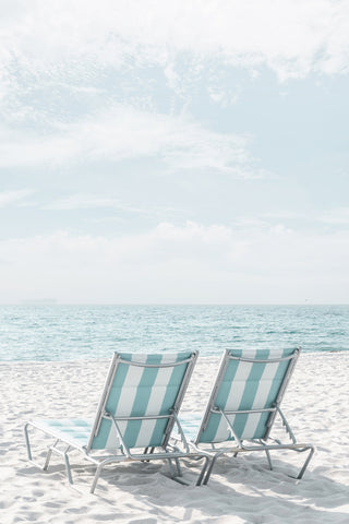 Two Beach Chairs Near the Ocean