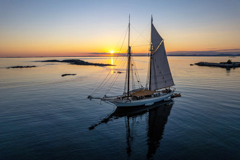 Anchored for the Night, White Islands, Penobscot Bay