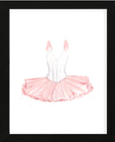 Pink and White Ballerina Dress (Framed)