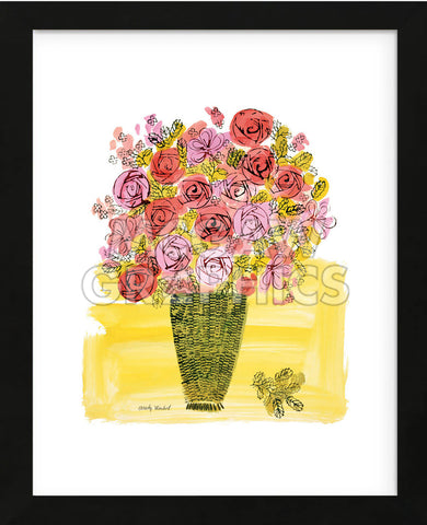 (Stamped) Basket of Flowers, 1958 (Framed)