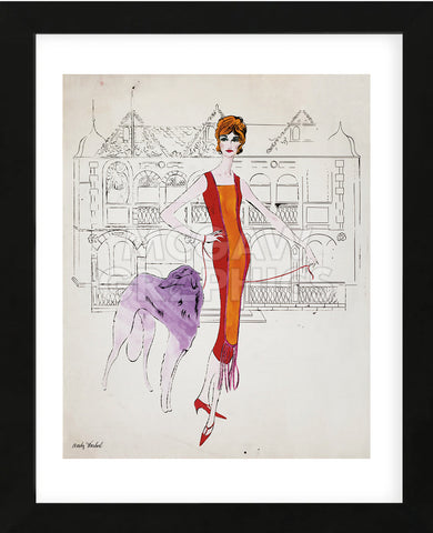 Untitled (Female Fashion Figure), c. 1959 (Framed)