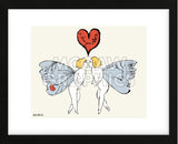 I Love You So, c. 1958 (angel) (Framed)