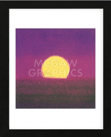 Sunset, 1972 (purple) (Framed)