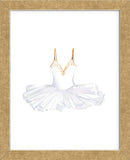 White and Gold Ballerina Dress (Framed)