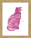 Cat From "25 Cats Named Sam and One Blue Pussy", c.1954 (Pink Sam) (Framed)