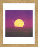 Sunset, 1972 (purple) (Framed)