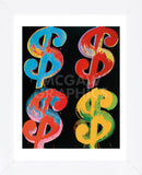 $4, 1982 (blue, red, orange, yellow) (Framed)