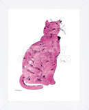 Cat From "25 Cats Named Sam and One Blue Pussy", c.1954 (Pink Sam) (Framed)