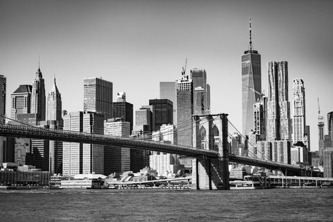 Lower Manhattan and Brooklyn Bridge