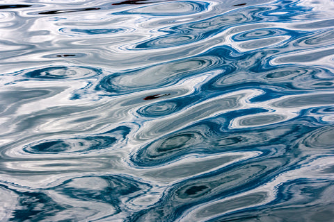 Reflections in the ocean, Svalbard, Norway