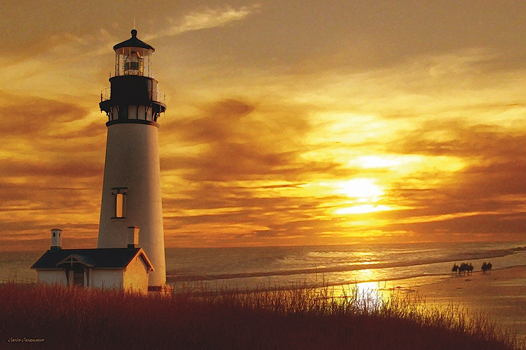 Lighthouse At Sunset | McGaw Graphics