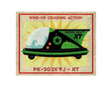 Patrol Craft XT Box Art Tin Toy -  John W. Golden - McGaw Graphics