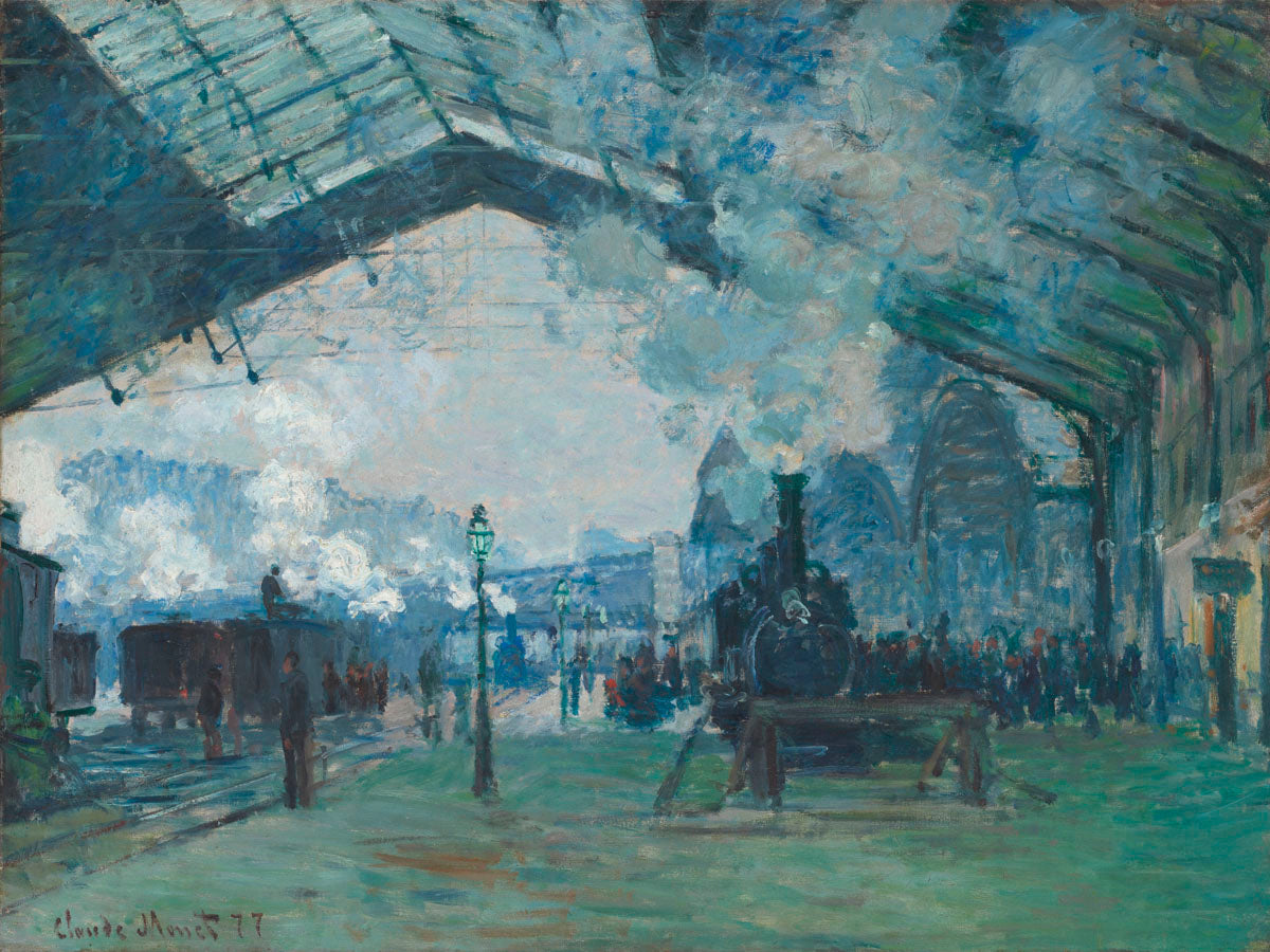 Arrival of the Normandy Train Gare Saint Lazare 1877 McGaw