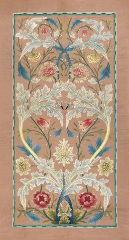 Panel of floral embroidery, circa 1875 ‚Äì80 -  William Morris - McGaw Graphics