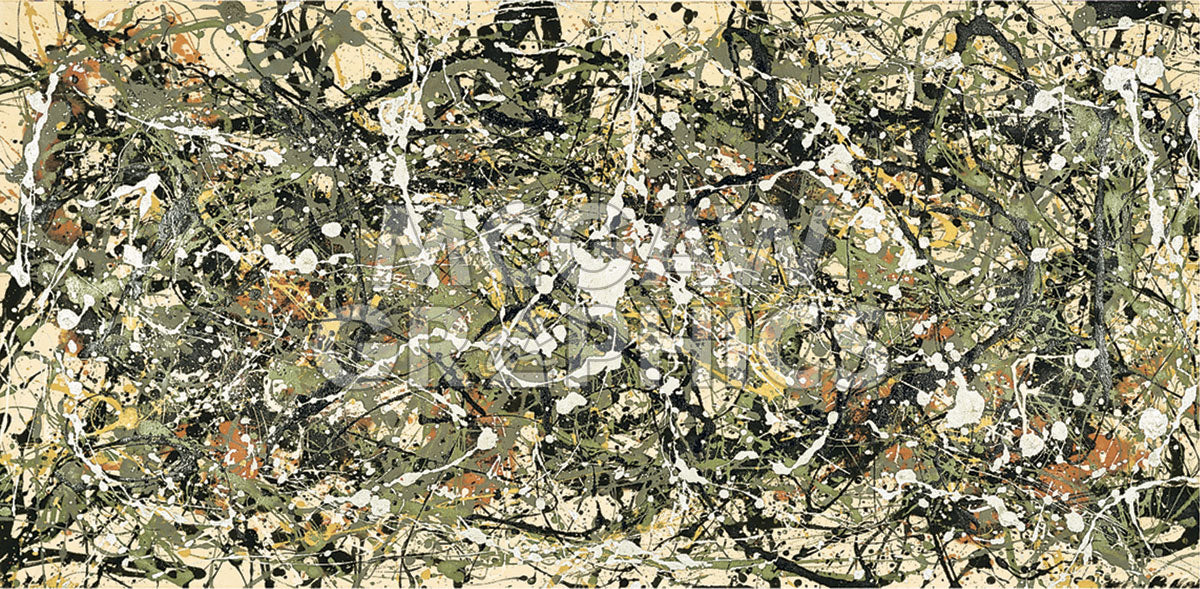 Homage of offers Pollock - Number 2 p98602 120x180cm Ölbild handgemalt