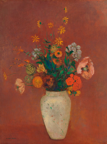 Bouquet in a Chinese Vase, ca. 1912‚Äì14 -  Odilon Redon - McGaw Graphics