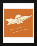 Lunastrella Flying Saucer (square)  (Framed) -  John W. Golden - McGaw Graphics