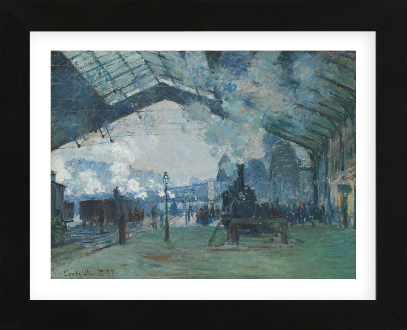 Pôster CLAUDE MONET - A rua de gare. Lazare 1877