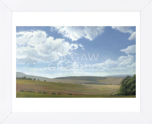 Shadow and Sunlight, Hayfield (Framed) | McGaw Graphics