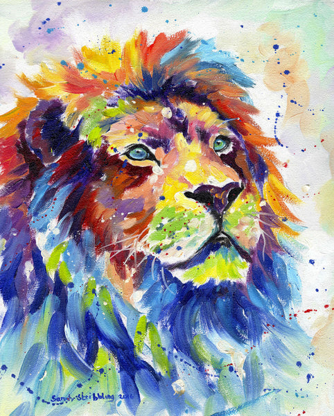 Colorful African Lion | McGaw Graphics