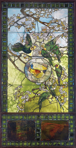 Louis Comfort Tiffany - Magnolias And Irises 1905 Print Poster