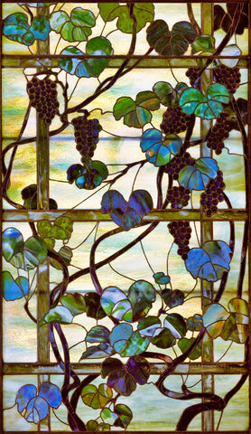 Grapevine Panel, circa 1902 ‚Äì15 -  Louis Comfort Tiffany - McGaw Graphics