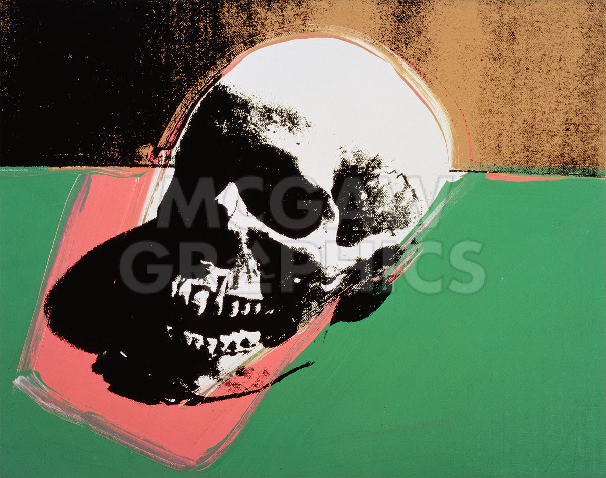 Skull, 1976 (green and pink)