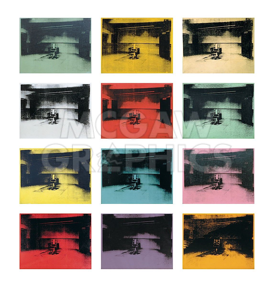 Andy Warhol - Twelve Electric Chairs, 1964/65