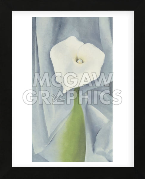 Calla Lily on Grey, 1928 (Framed) | McGaw Graphics